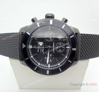 Solid Black Breitling Superocean Heritage II Replica Watches